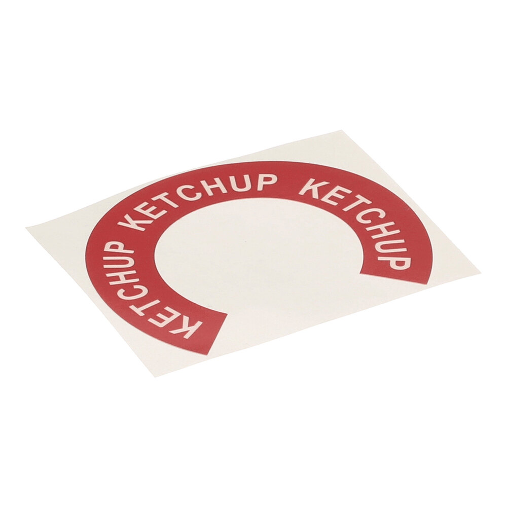 Perfection 03-C074K Round Ketchup Label