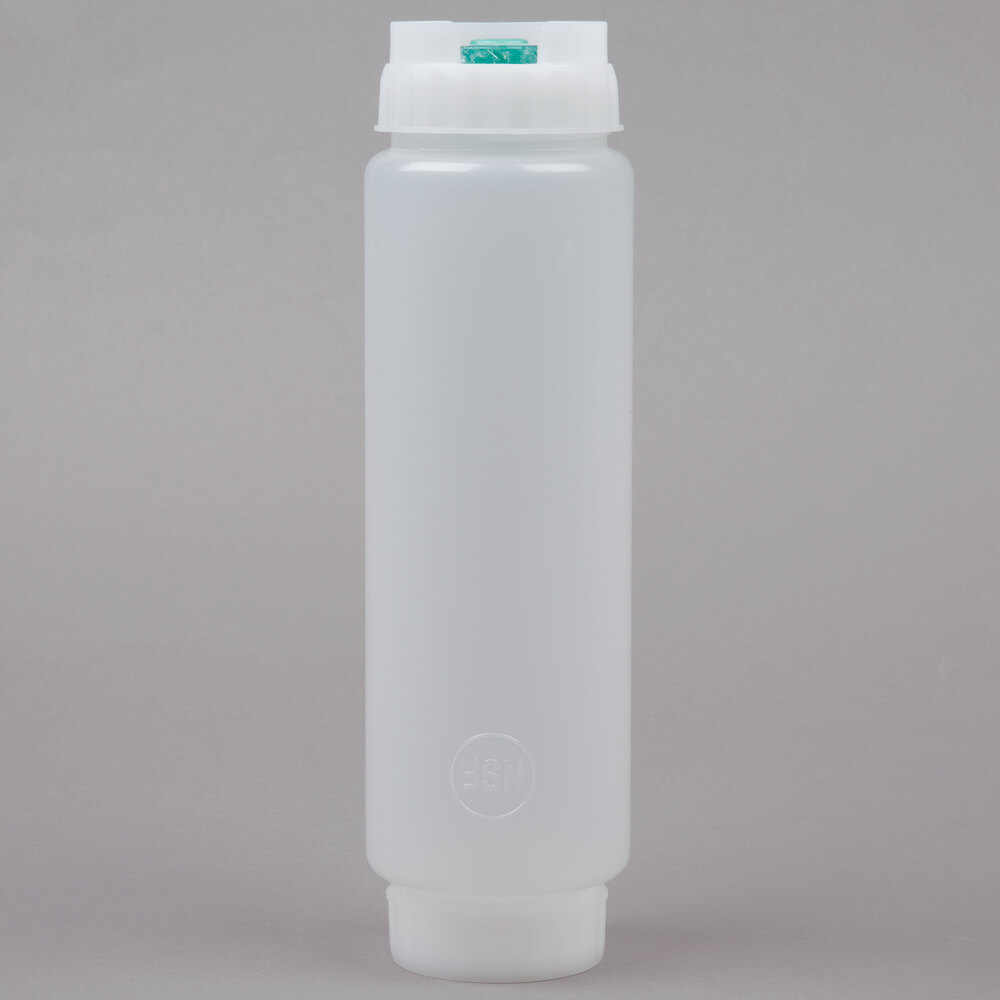 FIFO Innovations 16 oz. Clear Double Wide-Mouth Squeeze Bottle with ...