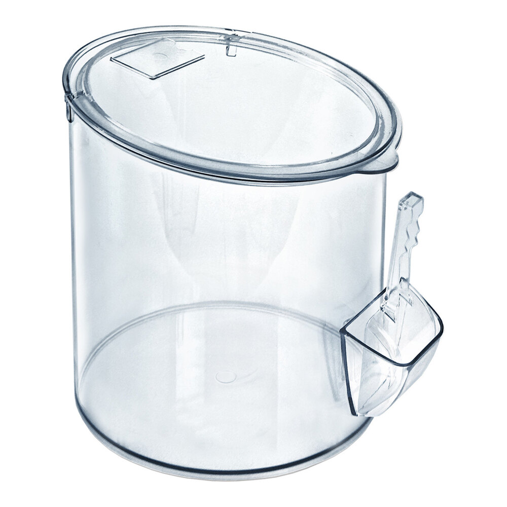 Azar Displays 2.5 Gallon Clear PET / Polycarbonate Bulk Bin with