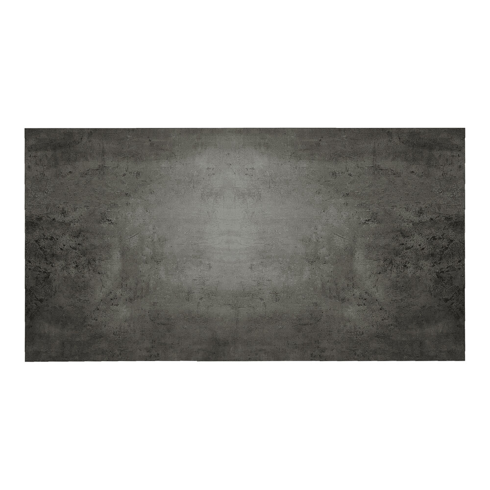 QA Group 30" x 48" Rectangular Gray High-Pressure Laminate MDF Table Top