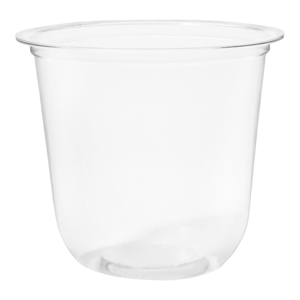 Tossware Natural 12 oz. Customizable Plant-Based PLA Plastic Rounded ...