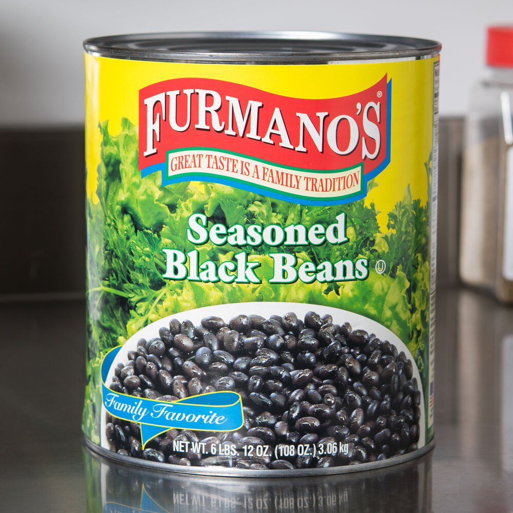 Furmano's Seasoned Black Beans 10 Can