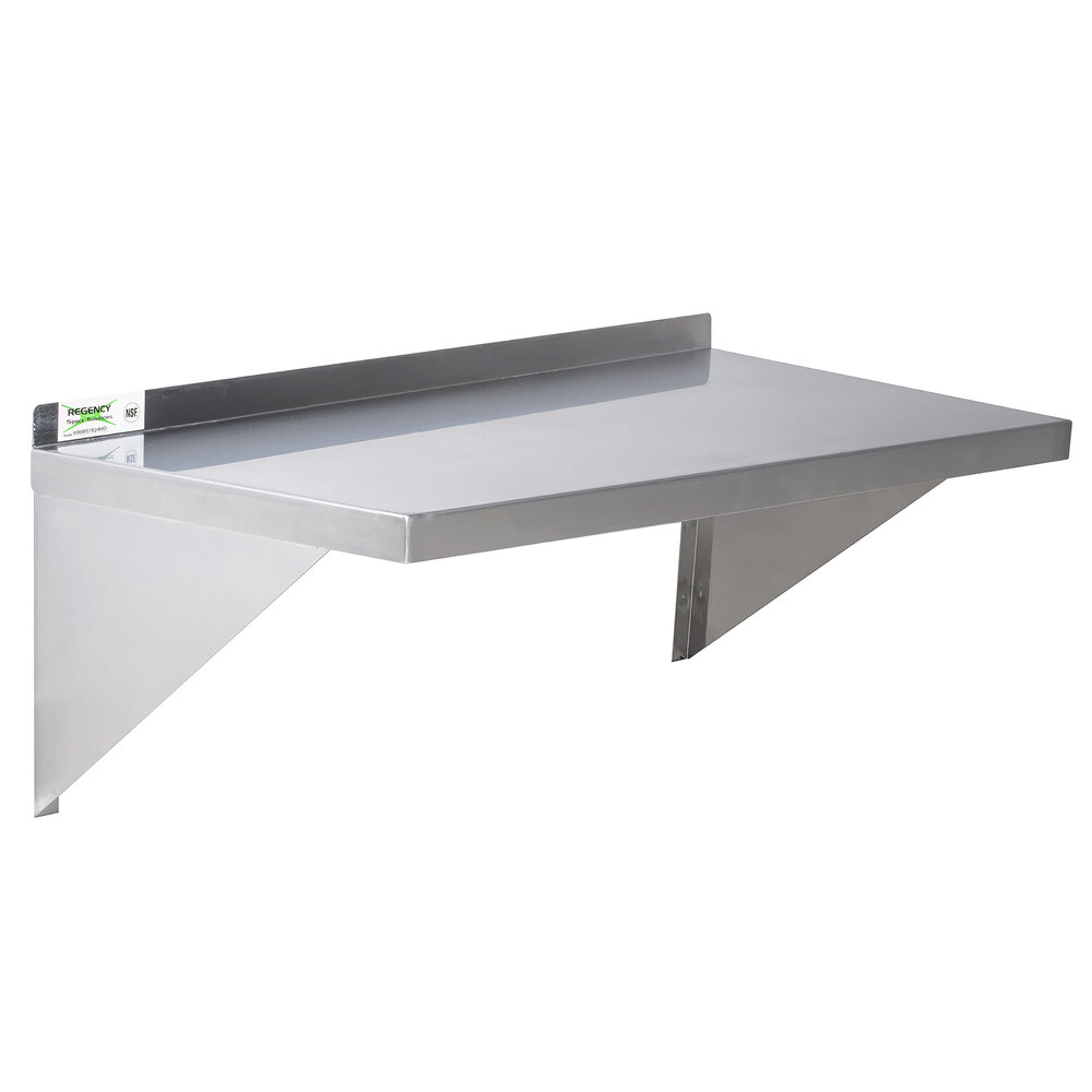 Regency 16 Gauge Stainless Steel 18 X 24 Heavy Duty Wall Shelf