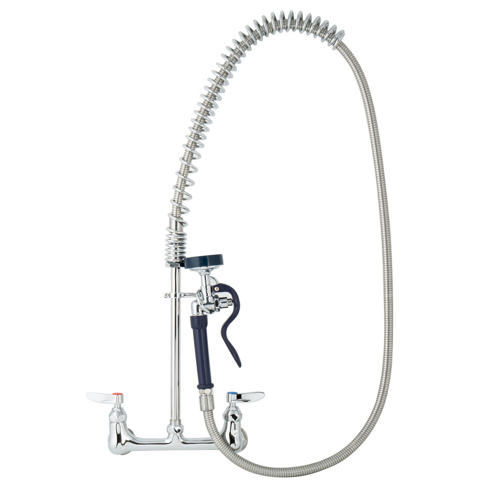 T&S PB-8WOSN00PZLUB Wall Mount Pet Grooming 30 1/2" High Pre-Rinse ...
