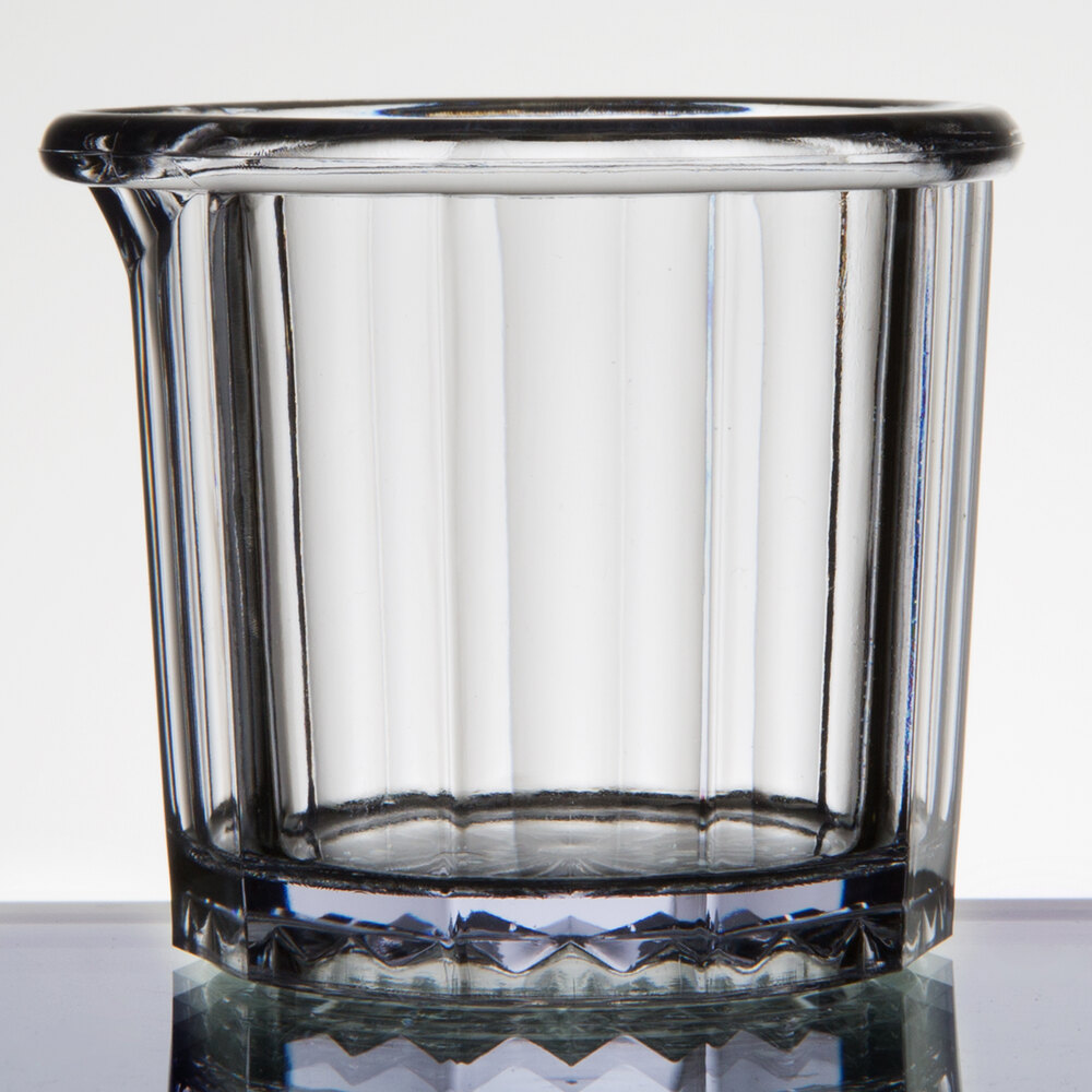 2 oz. Clear SAN Plastic Creamer / Syrup Cup 24/Pack