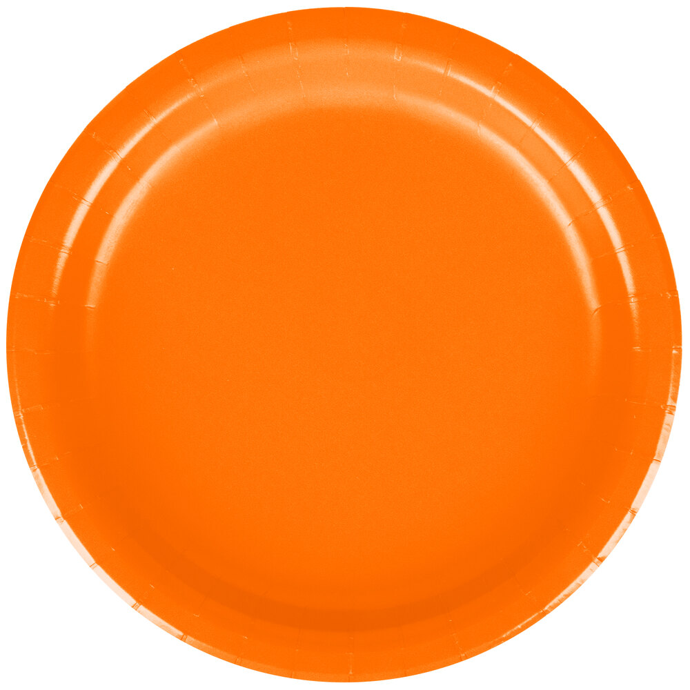 Creative Converting Premium 24 Count Plastic heavy duty orange