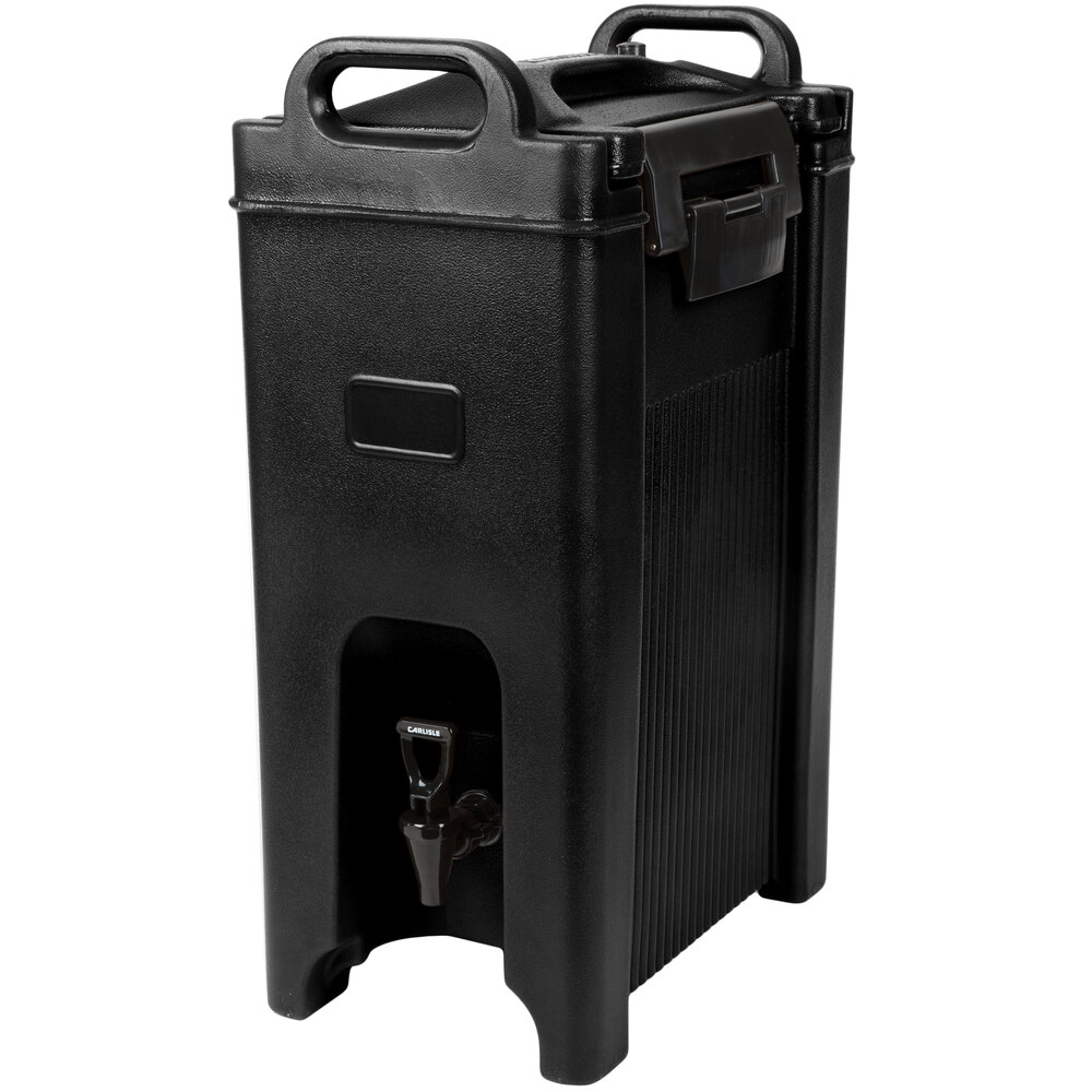 Carlisle XT500003 Cateraide™ XT 5 Gallon Black Insulated Beverage Dispenser