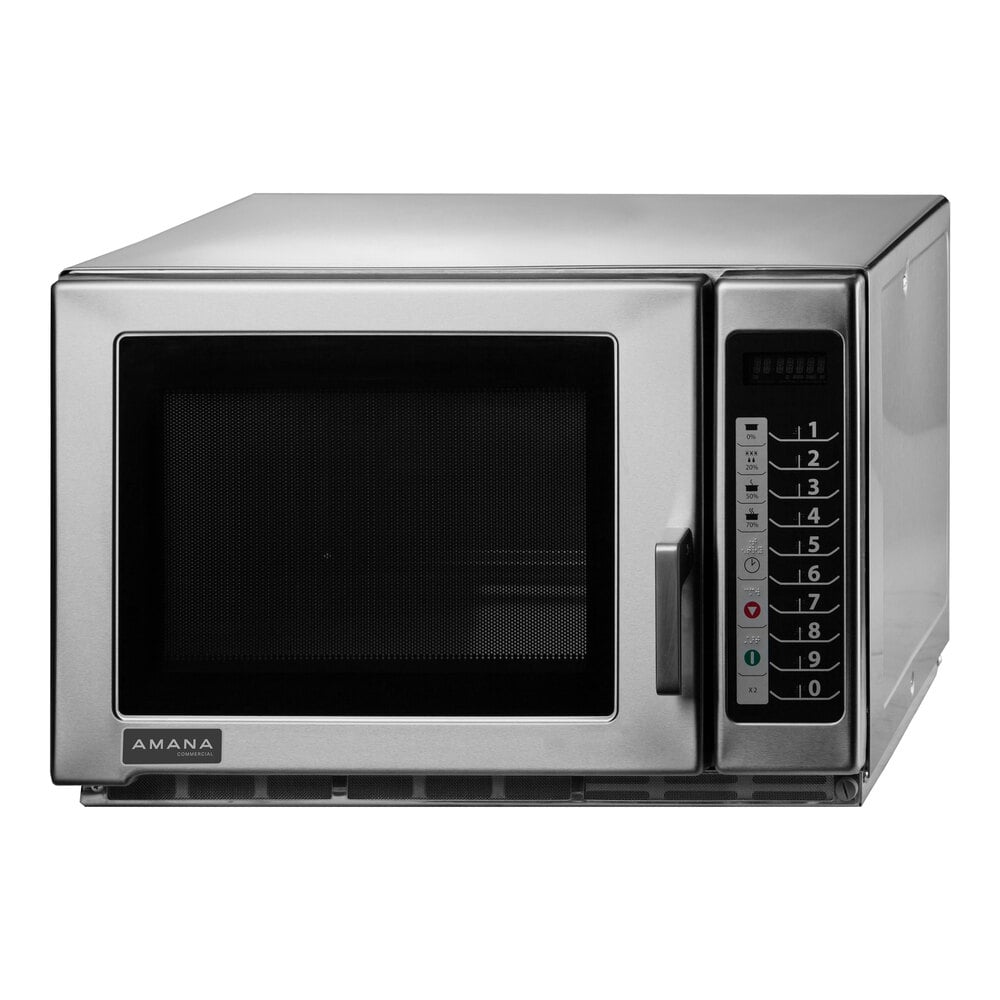 Office Microwave Commercial Oven Reheat Stainless Steel w/ Push