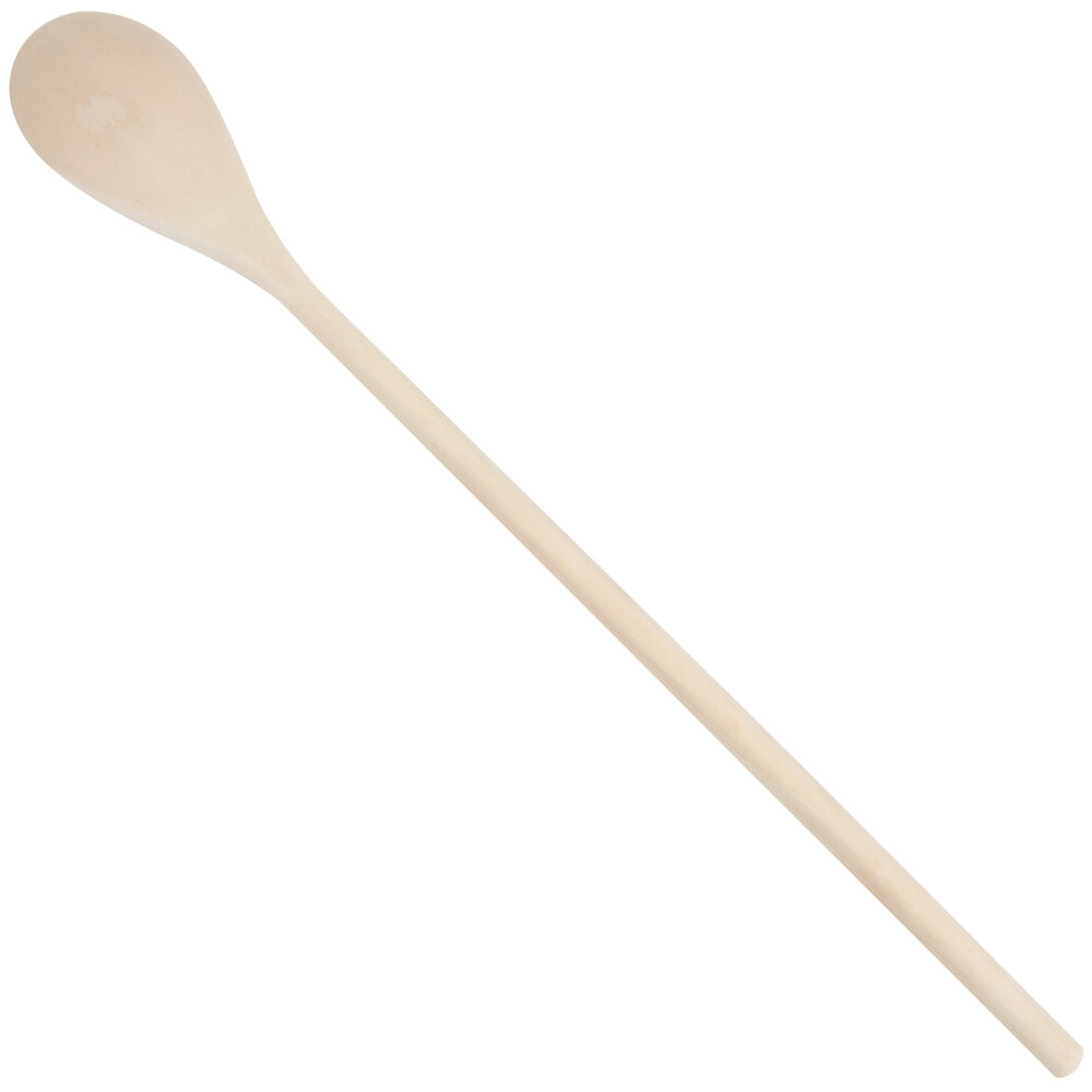 Large Wooden Spoon 18" Long Handle Cooking Spoon Nonstick Strong  Sturdy New 