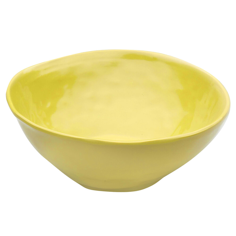 Elite Global Solutions D675B Tuscany 24 oz. Mustard Yellow Melamine
