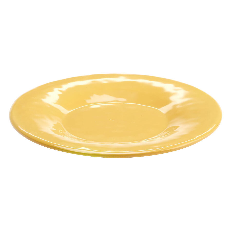 Elite Global Solutions D7P Tuscany 7 1/2" Mustard Yellow Melamine Plate