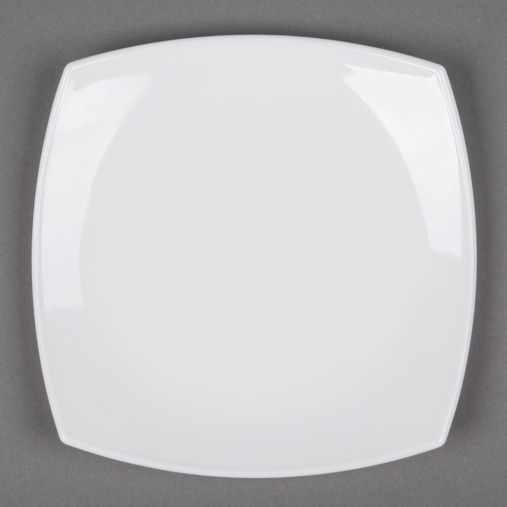 Arcoroc C9866 Opal Delice 7 1/4" Square White Salad / Dessert Plate by