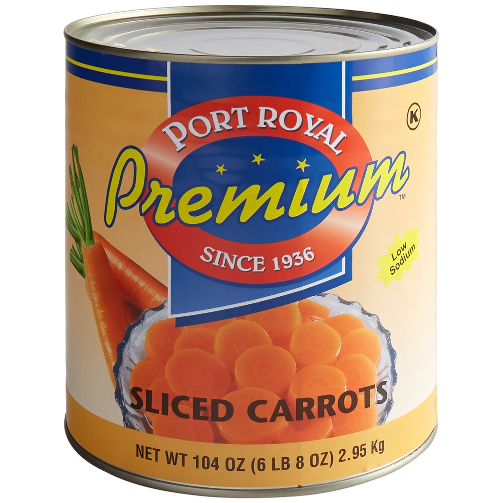 Canned Sliced Carrots 6/Case (10 Cans)