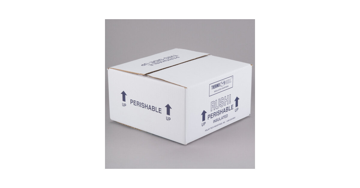 10x10x10 Insulated Shipping Box with 3/4 Foam 7 Pack - TSK Supply