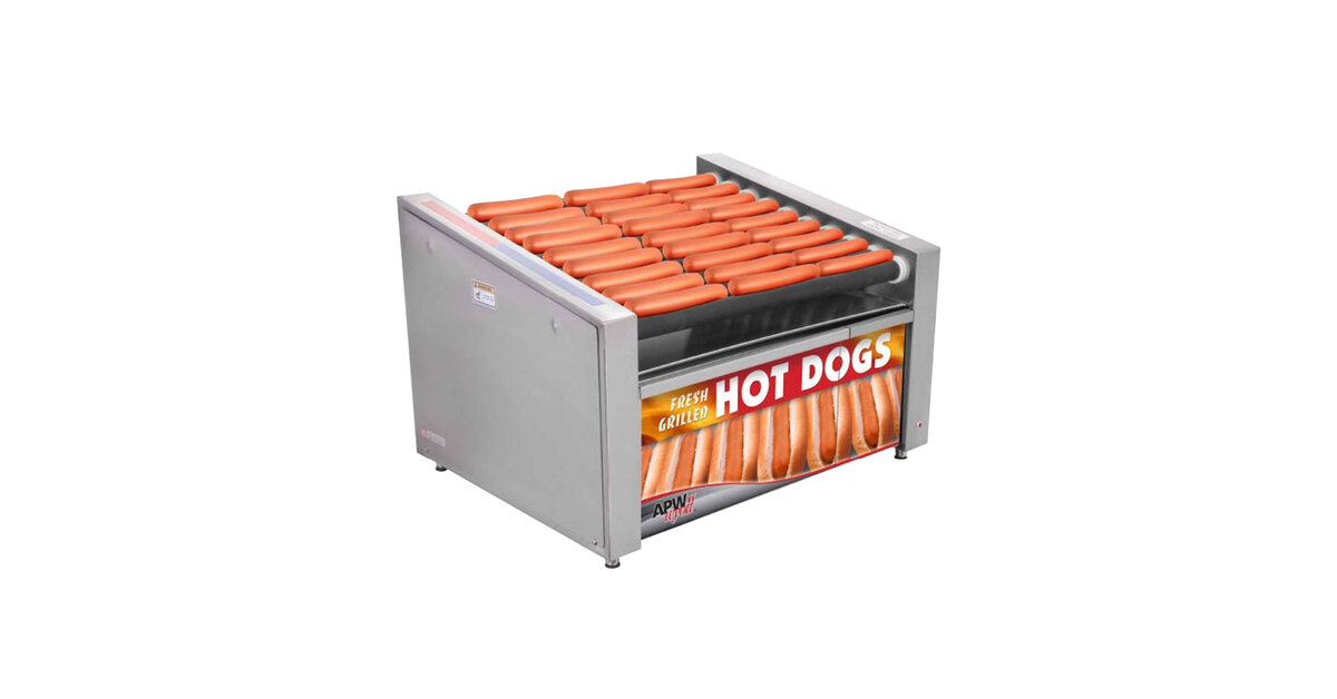 APW Wyott HR-50 Hot Dog Roller Grill 30 1/2" Flat Top 120V 