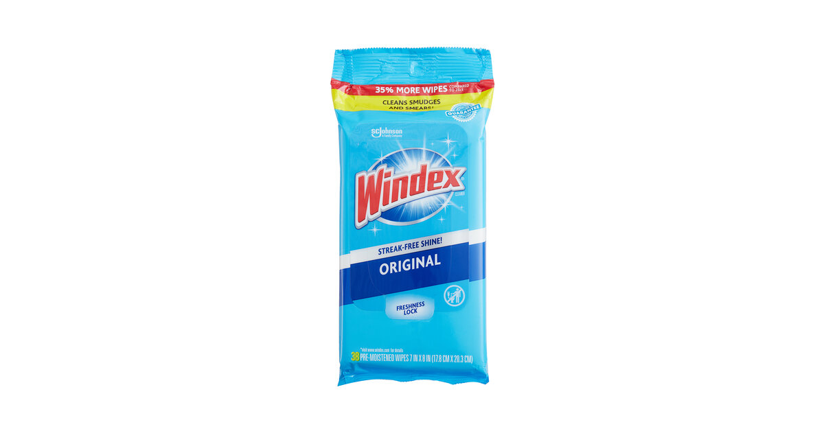 New in Package Windex - Glass and Surface Wipes - 25 Count - Older
