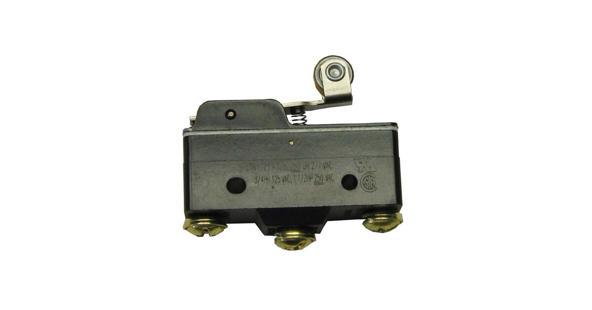 Garland / US Range 4519715 Equivalent Momentary On/Off Micro Roller Door  Switch - 22A/125, 250/277V