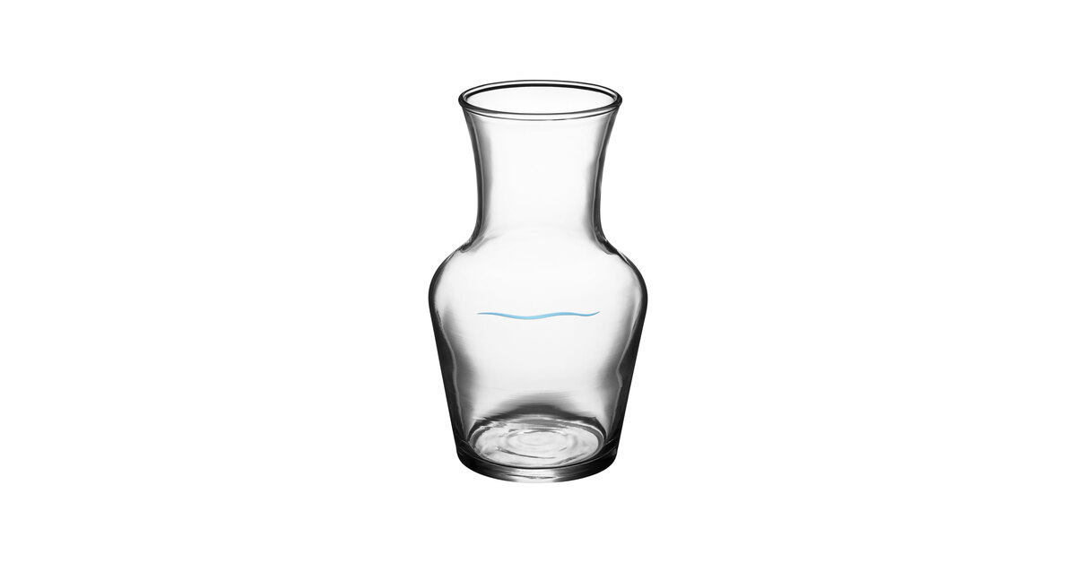 Arcoroc D1C08365 8.25 oz. Wave Carafe with Pour Line by Arc