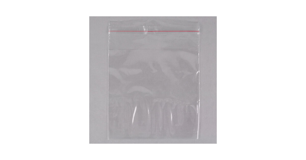 LK Packaging Plastic Lip and Tape Resealable Sandwich / Cookie Bag 5 x 5  - 1000/Box