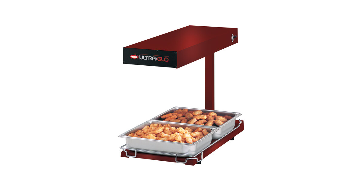 Hatco UGFFB Ultra-Glo Radiant Red Portable Food Warmer with Base Heat -  120V, 1000W