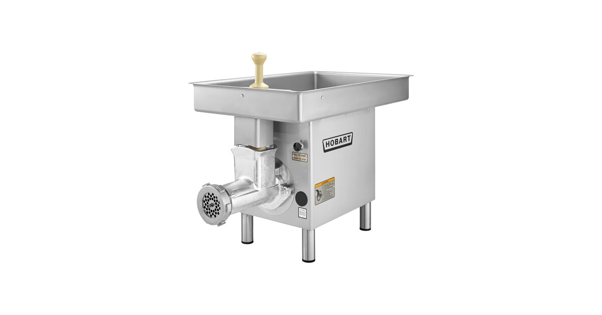 Hobart 4732-18-STD # 32 Meat Chopper with Non-Removeable Feed Pan