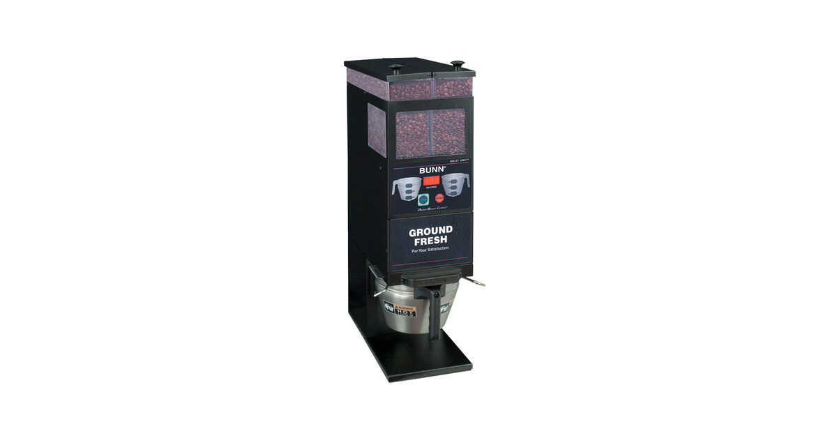 Bunn 33700.0001 BrewWISE G9-2T DBC Black Double Hopper Portion