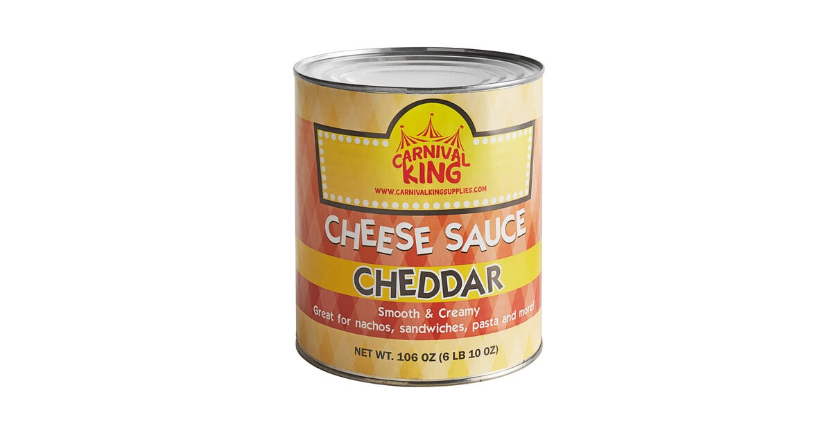 Carnival King 110 oz. Cheddar Cheese Sauce Bag - 4/Case