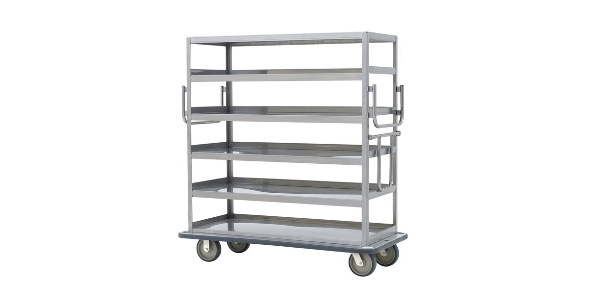Metro MQ-512L Queen Mary Banquet Service Cart with 5 Ledged Shelves