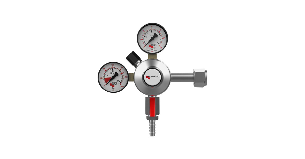 Micro Matic 942B Premium Plus Double Gauge Primary CO2 High