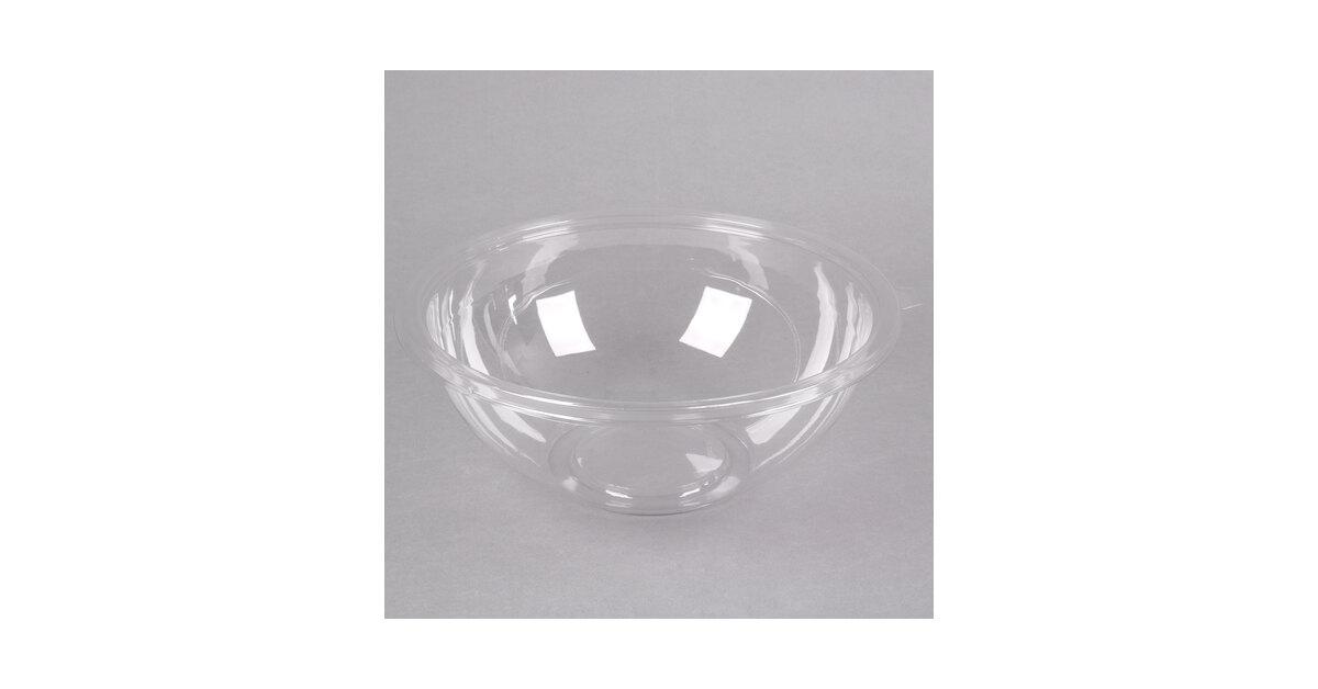 Fineline 5016-CL 16 oz. Clear PETE Plastic Salad Bowl - 200/Case
