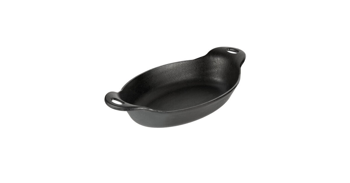 Heat-Treated Cast Iron Oval Serving Dish 36oz. Lodge - New Kitchen Store