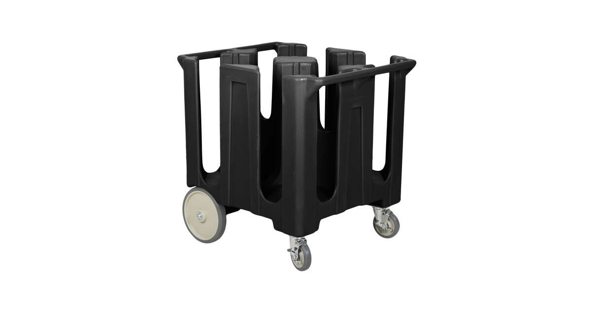 Cambro DC1225110 Poker Chip Black Dish Dolly / Caddy with Vinyl