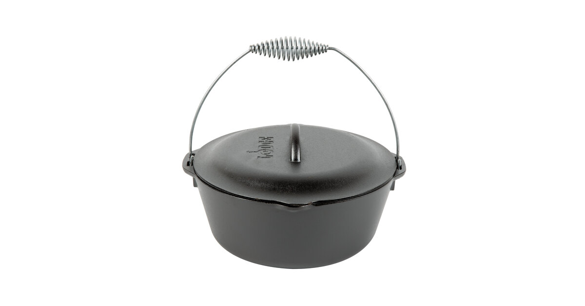 Lodge L10DO3 Pre-Seasoned Cast Iron Dutch Oven with Spiral