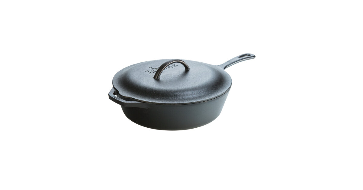 Lodge Mfg Deep Skillet Chicken Fryer with Cover - 5 quart # L10CF3 -  GameMasters Outdoors