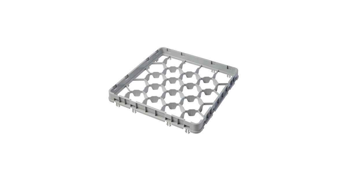 Cambro 20GE2151 20 Compartment Soft Gray Half Drop Full Size Glass