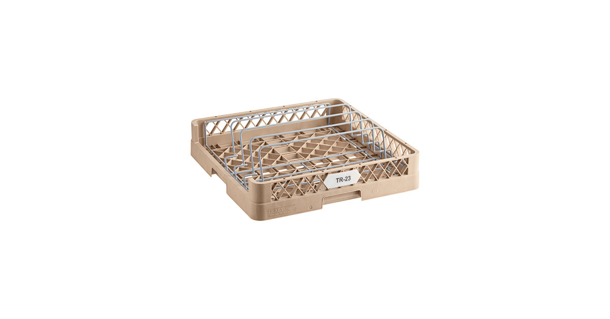 Vollrath TR23 Traex® Full-Size Beige Open End Sheet Pan / Tray Rack