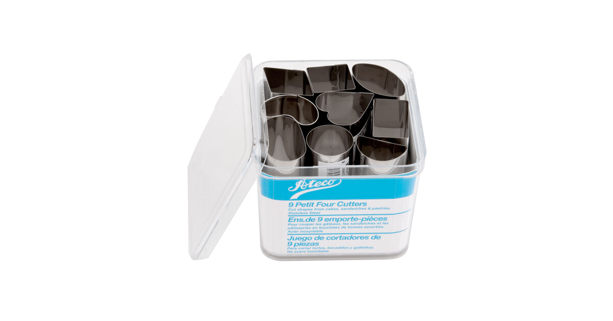 Set Ateco Steel Four 9-Piece Stainless 2009 Petit Cutter