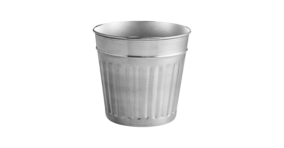American Metalcraft OSCAR3 66 oz. Mini Stainless Steel Round Trash Can