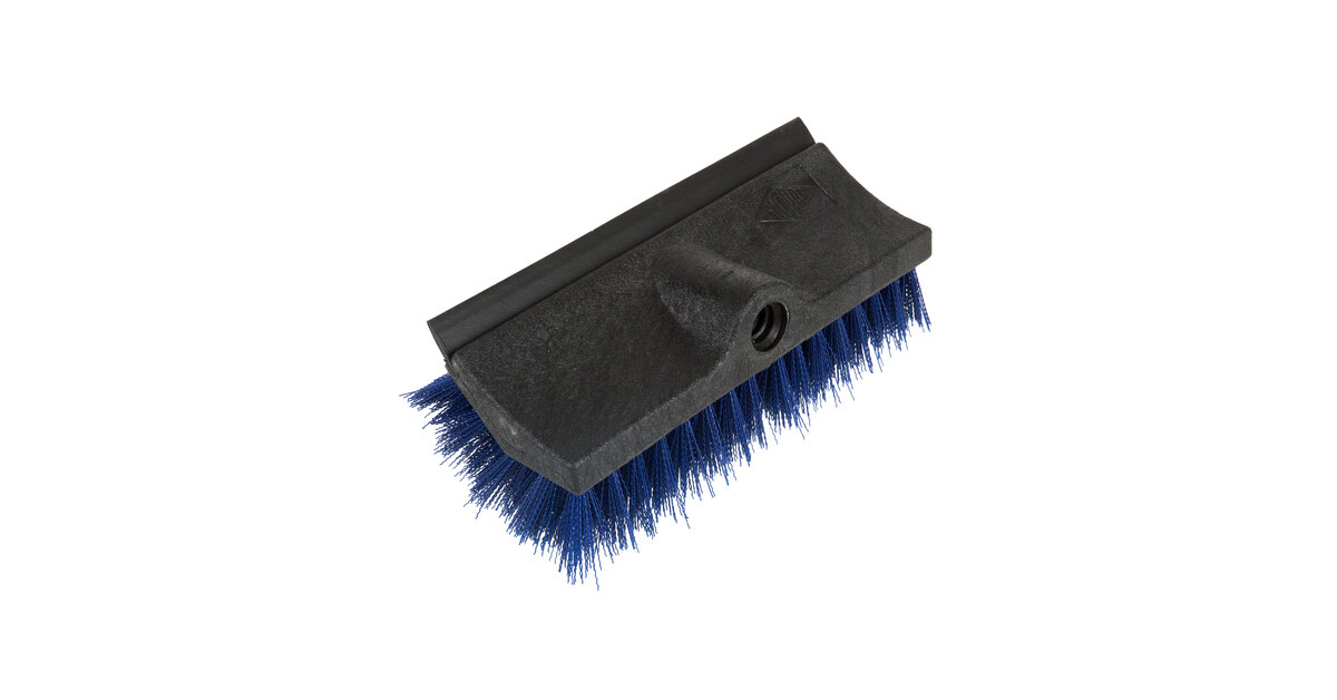 O-Cedar 6615 Commercial Bi-Level Floor Scrub Brush with Squeegee and Handle