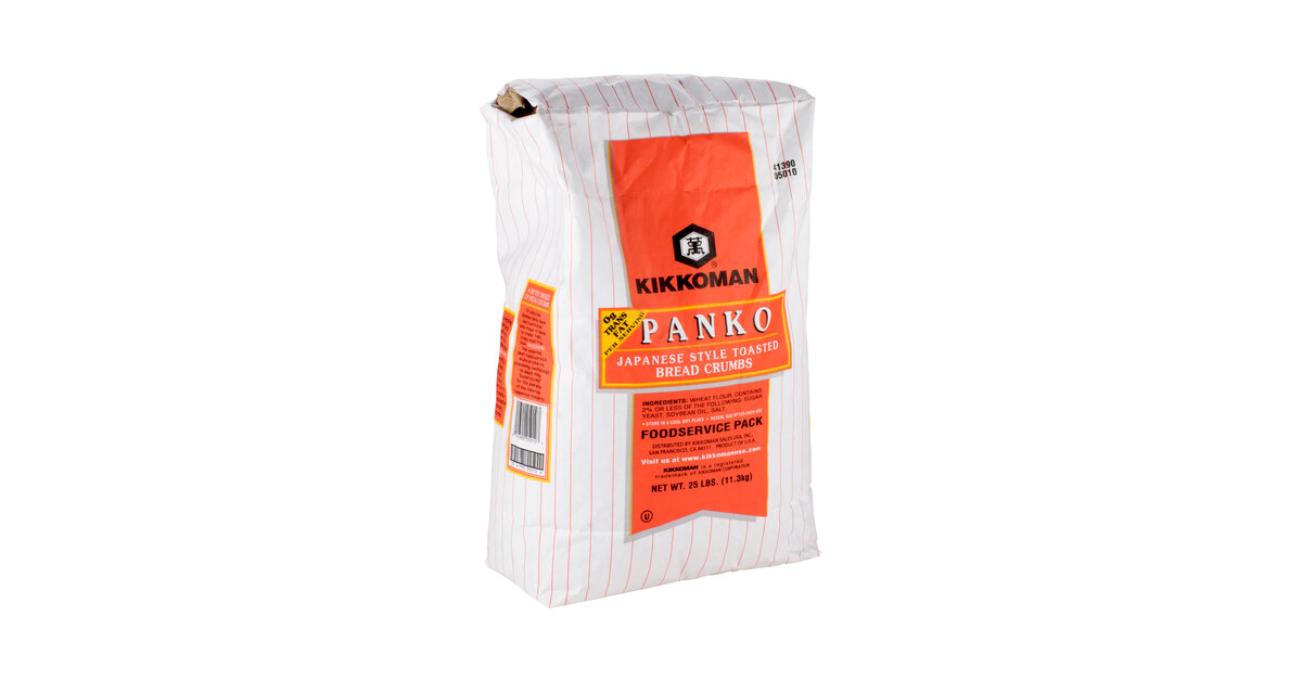 Kikkoman Panko Japanese Style Toasted Bread Crumbs - 25 lb.