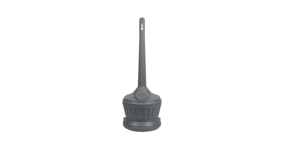 Commercial Zone 711303 Smokers' Outpost Standard Gray 16 Qt. Cigarette Receptacle