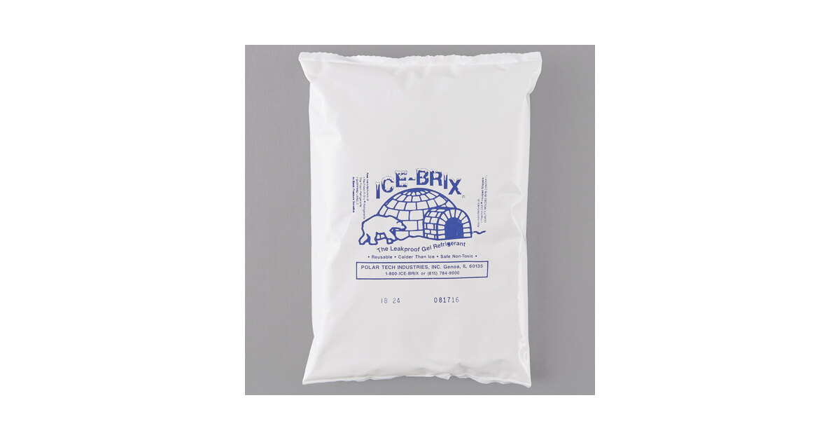 Polar Tech 24 oz. Ice Brix Leakproof Cold Pack - 24/Case
