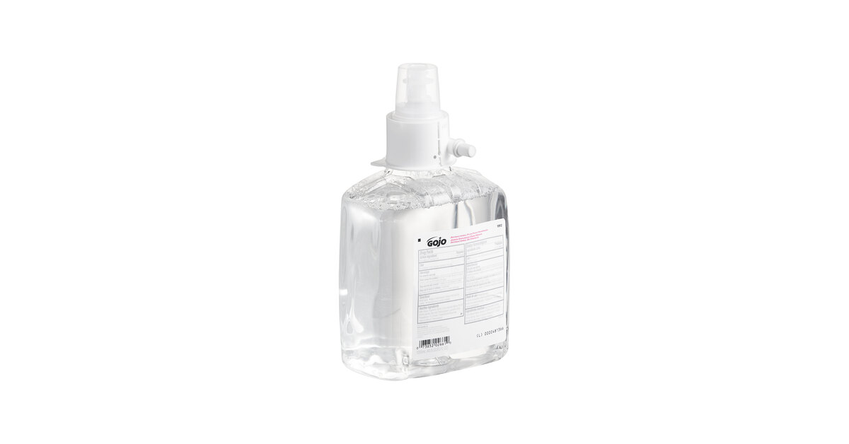 GOJO® 1912-02 LTX 1200 mL Foaming Antibacterial Hand Soap - 2/Case