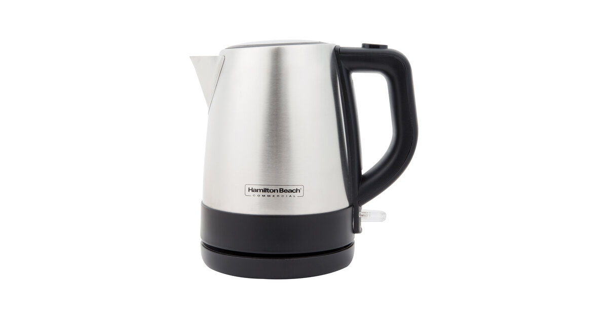 Hamilton Beach Electric Kettle, 1 Liter Capacity, Stainless Steel