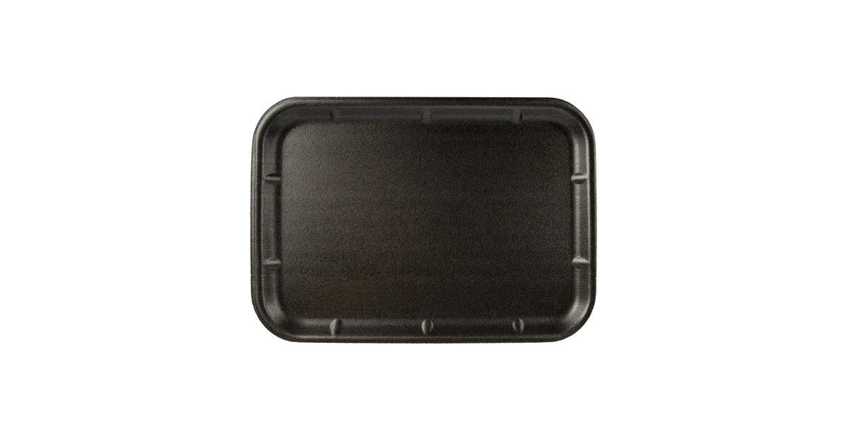 Black Foam Meat Trays 9x11-Inch Black Tray for Crafts, Food