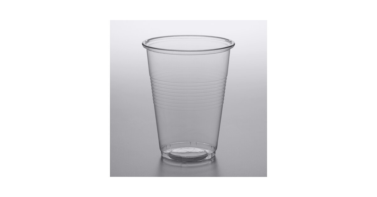 100 Clear Pint 20oz Strong Plastic Beer Cups Glasses Disposable Flexible Tumbler