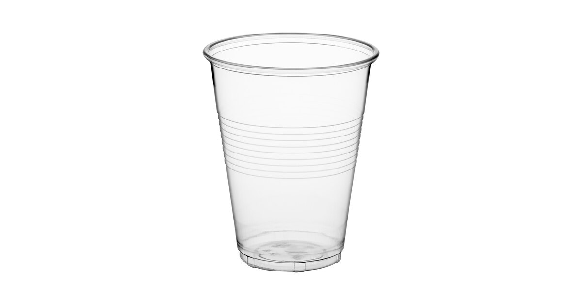 Choice 16 oz. Translucent Thin Wall Squat Plastic Cold Cup - 1000/Case