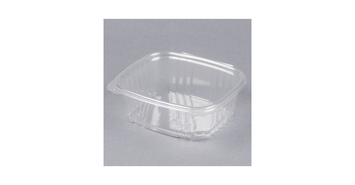 Genpak 32 oz. Clear Hinged Deli Container - 100/Pack