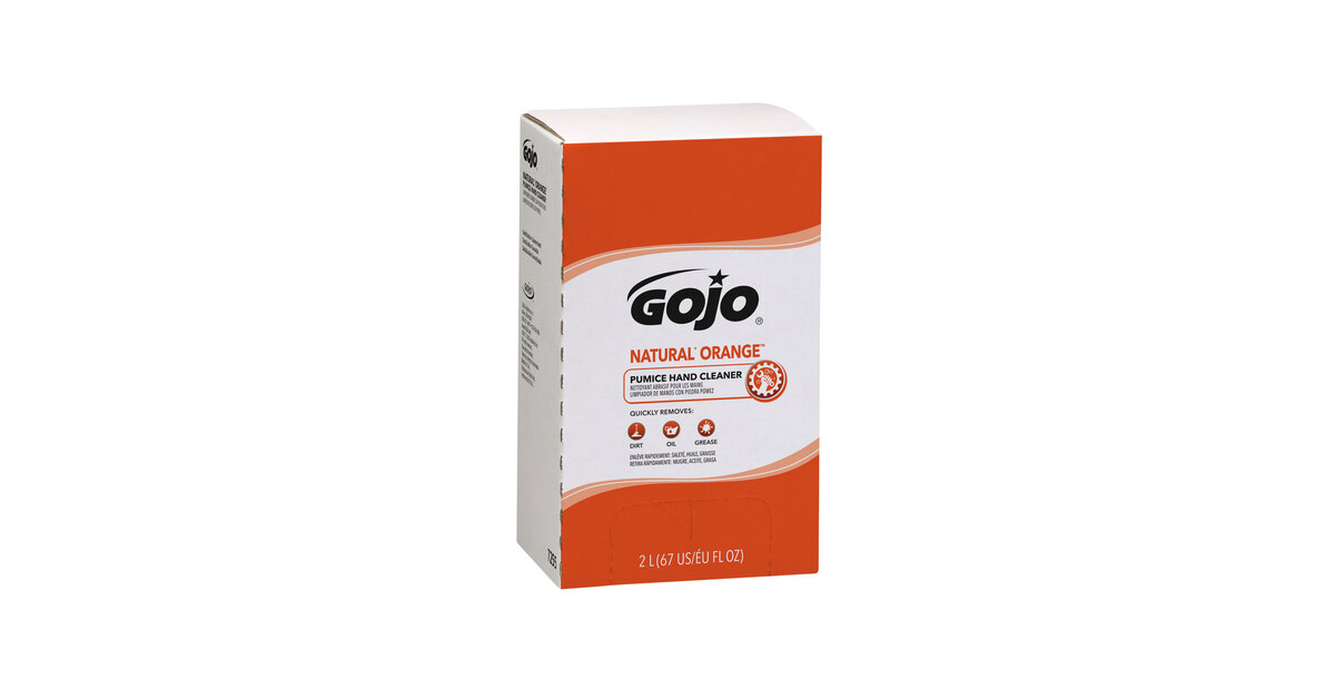 GOJO® 7255-04 TDX 2000 mL Natural Orange Pumice Hand Cleaner - 4/Case