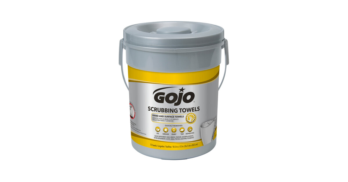 72 Per Bucket 6396-644-F Gojo Scrubbing Towels Hand And Surface